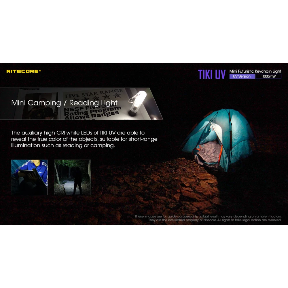 ΦΑΚΟΣ LED NITECORE TIKI UV,  1000 mW