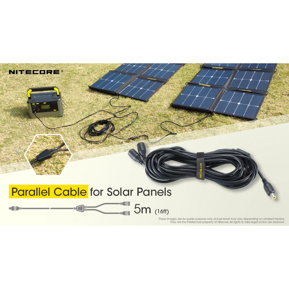 ΚΑΛΩΔΙΟ ΠΡΟΕΚΤΑΣΗΣ NITECORE για 2 Ηλιακα Πανελ , 5m parallel Cacle