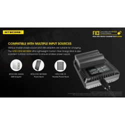 ΦΟΡΤΙΣΤΗΣ NITECORE FX3 για Fujifilm