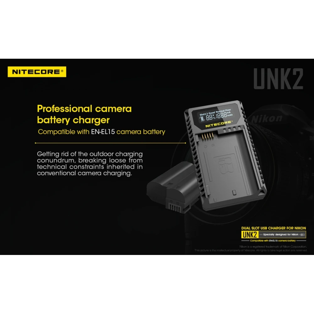ΦΟΡΤΙΣΤΗΣ NITECORE UNK2 για NIKON