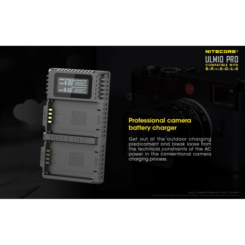 ΦΟΡΤΙΣΤΗΣ NITECORE ULM10 Pro για Leica