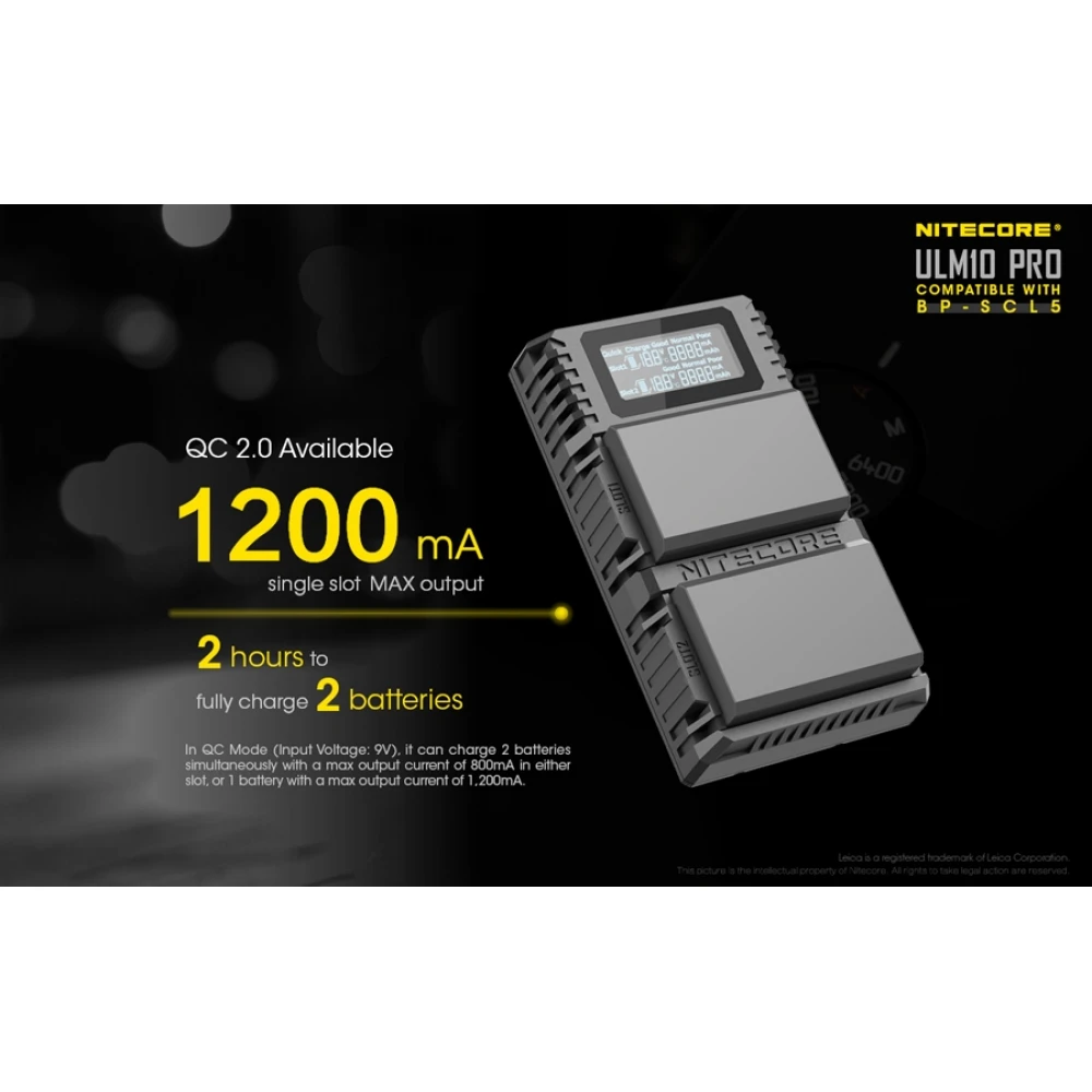 ΦΟΡΤΙΣΤΗΣ NITECORE ULM10 Pro για Leica