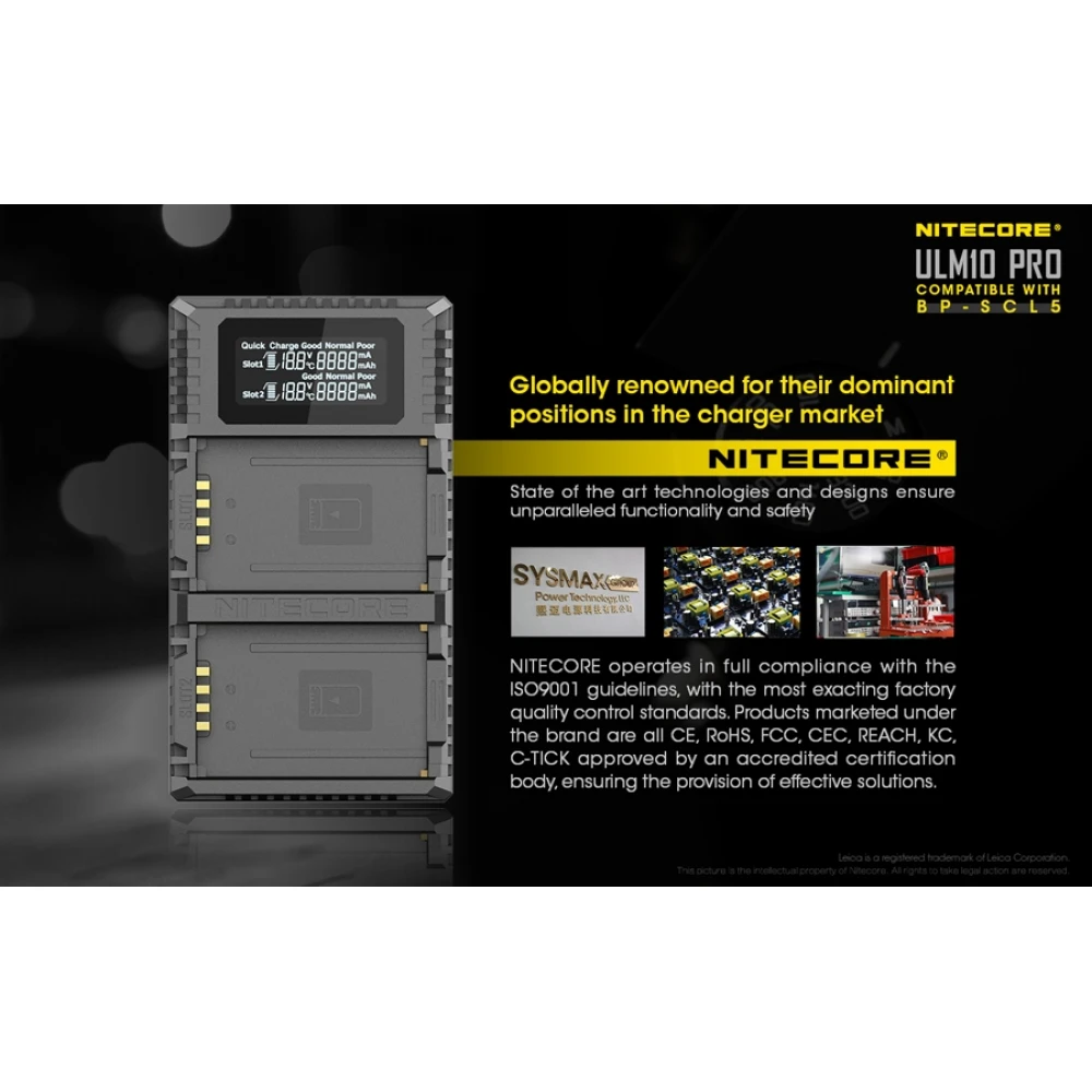 ΦΟΡΤΙΣΤΗΣ NITECORE ULM10 Pro για Leica