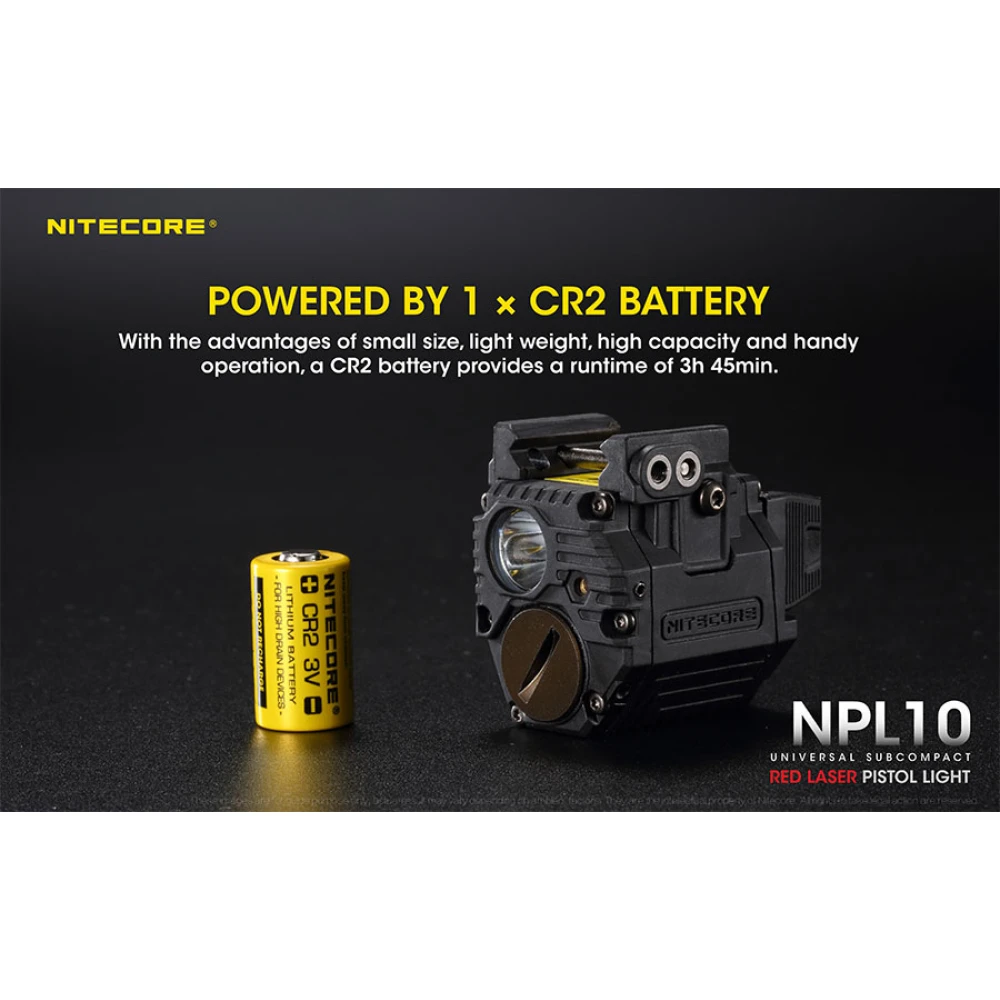 ΦΑΚΟΣ LED NITECORE NPL10, Set με μπαταρια CR2