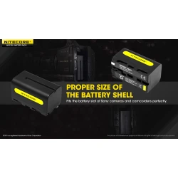 ΜΠΑΤΑΡΙΑ NITECORE NP-F750, για Sony, 7.4V, 5200mAh, 38,5Wh