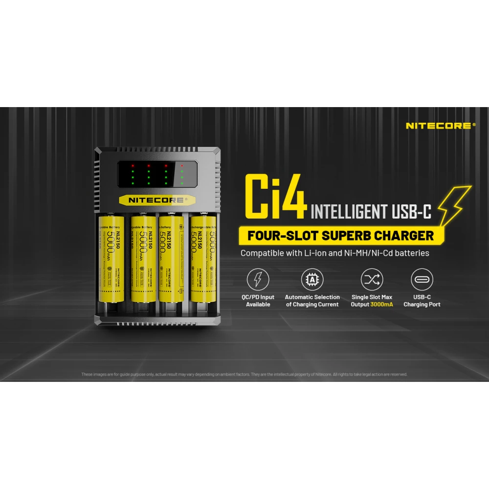 ΦΟΡΤΙΣΤΗΣ NITECORE Ci4, Τεσσάρων Θέσεων
