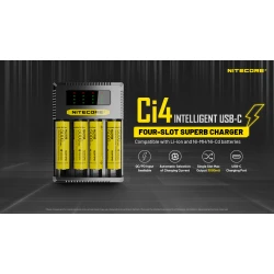 ΦΟΡΤΙΣΤΗΣ NITECORE Ci4, Τεσσάρων Θέσεων