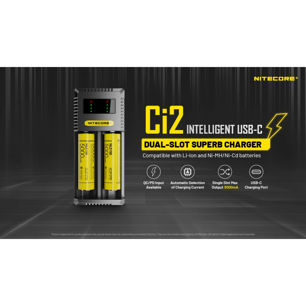 ΦΟΡΤΙΣΤΗΣ NITECORE Ci2, Δύο Θέσεων