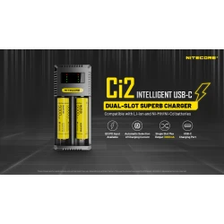 ΦΟΡΤΙΣΤΗΣ NITECORE Ci2, Δύο Θέσεων
