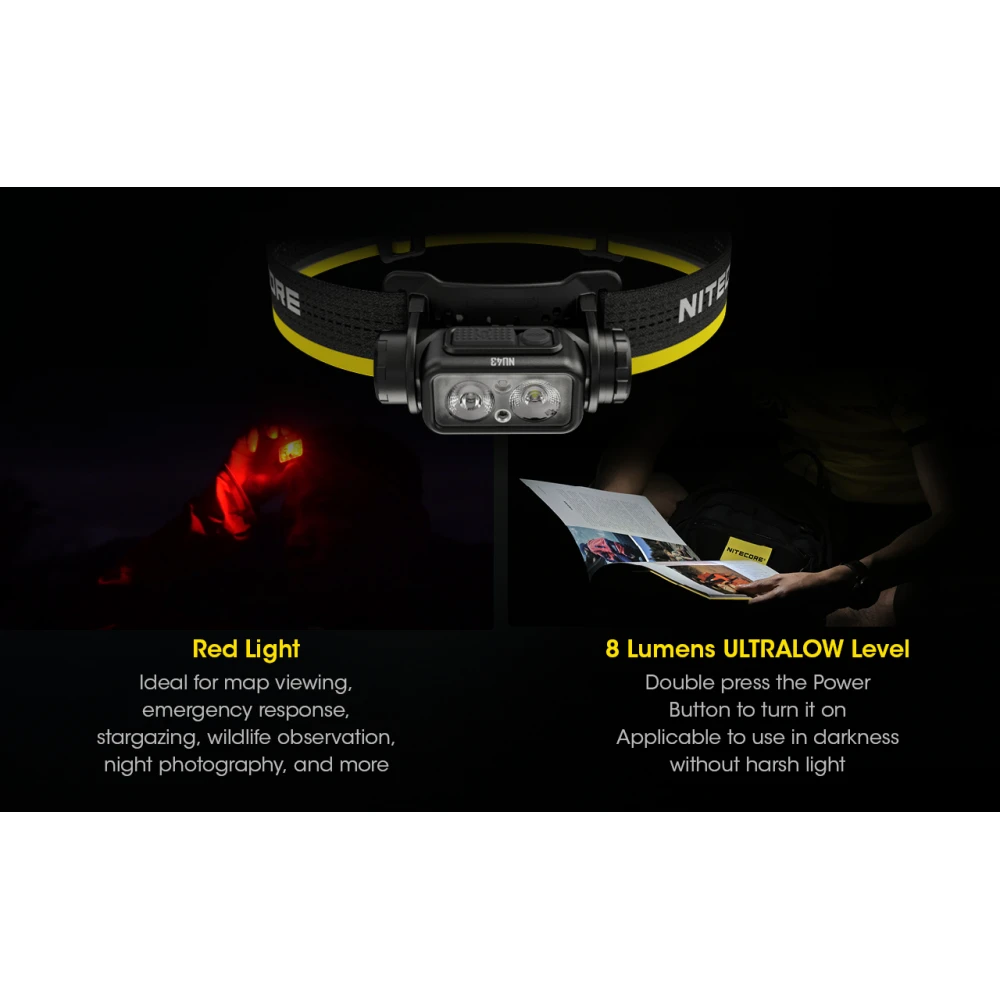 ΦΑΚΟΣ LED NITECORE HEADLAMP NU43, 1400Lm