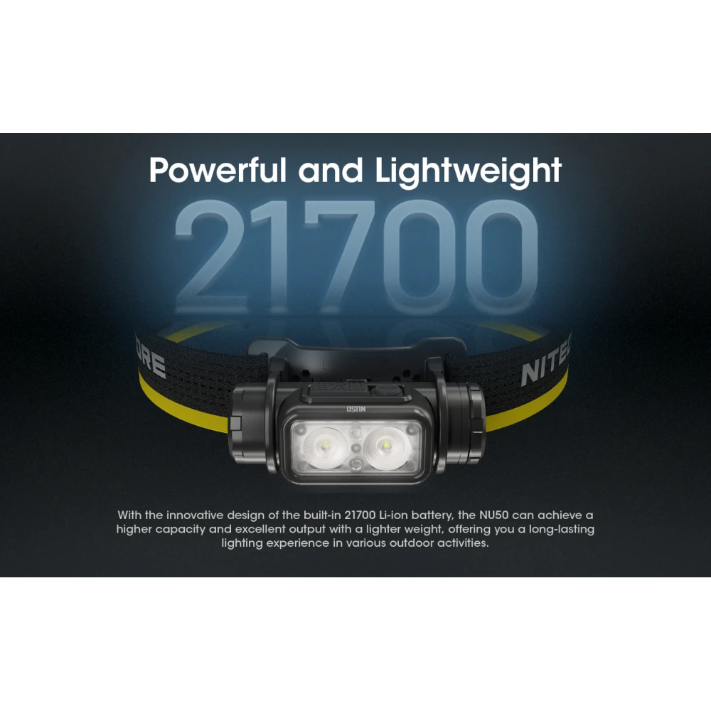 ΦΑΚΟΣ LED NITECORE HEADLAMP NU50, 1400Lm , 4000ma