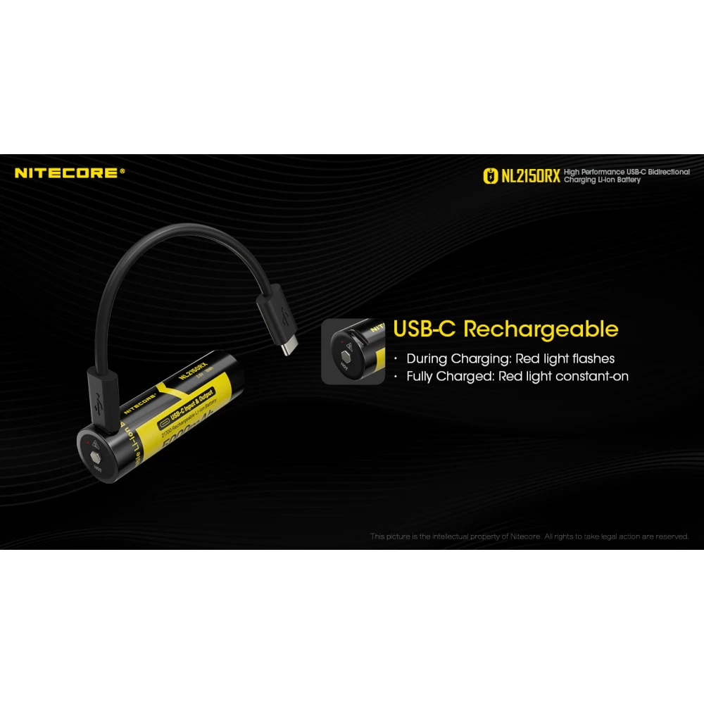 ΜΠΑΤΑΡΙΑ NITECORE 21700/ 5000mAh/ RX , USB-C