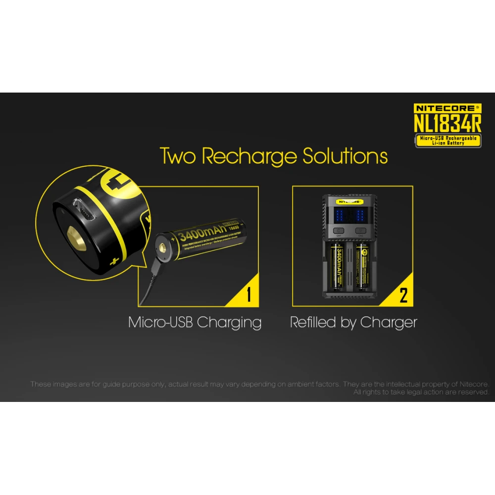 ΜΠΑΤΑΡΙΑ NITECORE 18650 / 3400mAh/USB-C