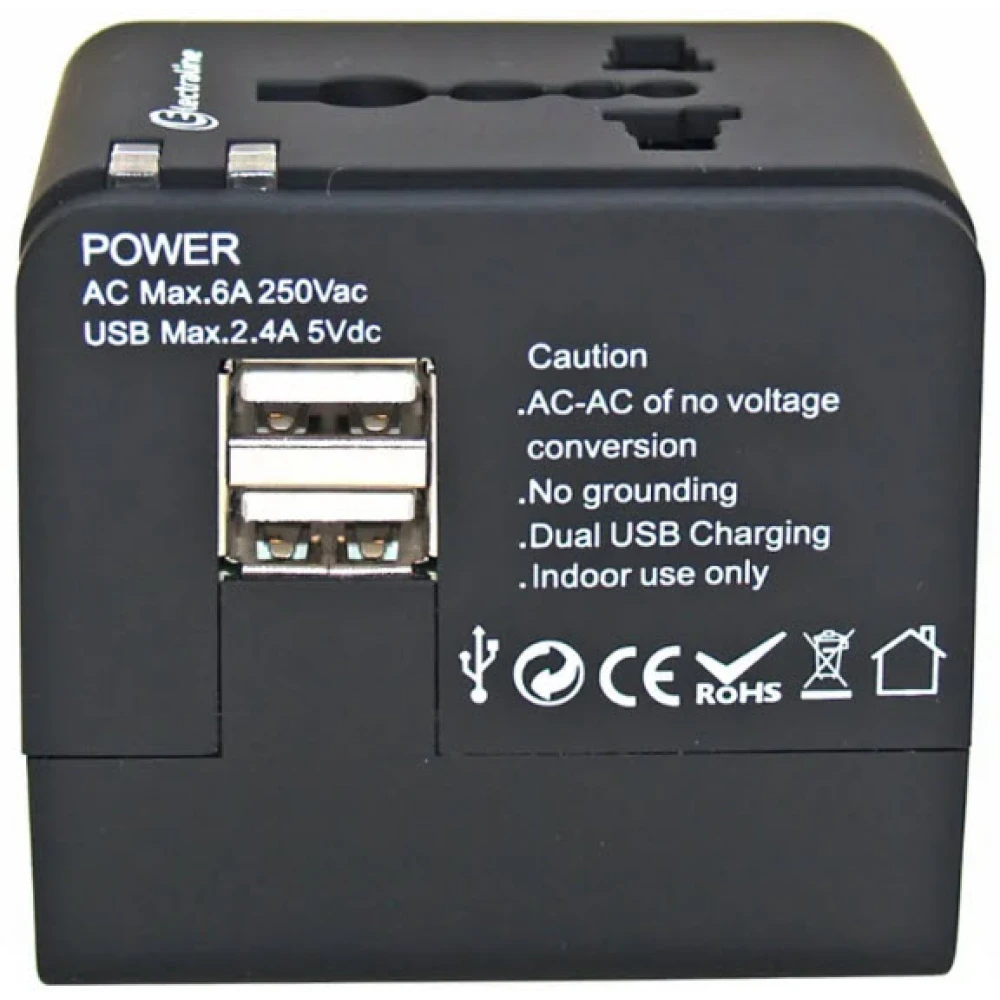 Αντάπτορας Ρεύματος Universal Για 150 Χώρες - Τελευταίο Τεμάχιο