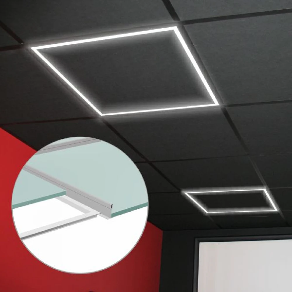 ΧΩΝΕΥΤO ΠΑΝΕΛ ΟΡΟΦΗΣ LED 40W 3000K ΜΕ ΠΕΡΙΜΕΤΡΙΚΟ ΦΩΤΙΣΜΟ