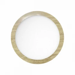 ΧΩΝΕΥΤΟ ΛΕΠΤΟ LED ΟΡΟΦΗΣ 18W CCT ΞΥΛΟ - Spotlight