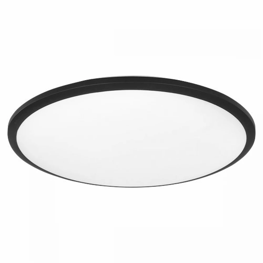 ΠΛΑΦΟΝΙΕΡΑ ΟΡΟΦΗΣ LED 36W 4000Κ ΜΑΥΡΗ ΣΤΡΟΓΓΥΛΗ ΣΤΕΓΑΝΗ