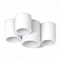 ΓΥΨΙΝΟ ΣΠΟΤ ΟΡΟΦΗΣ  ΣΤΡΟΓΓΥΛΟ ΠΕΝΤΑΦΩΤΟ GU10 - Spotlight