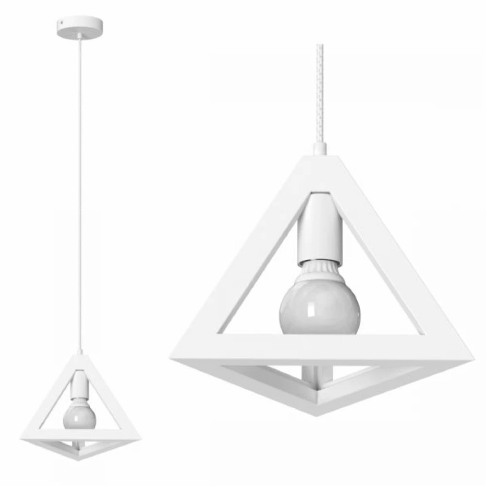 ΚΡΕΜΑΣΤΟ ΓΥΨΙΝΟ Ε27 18W ΤΡΙΓΩΝΟ - Spotlight