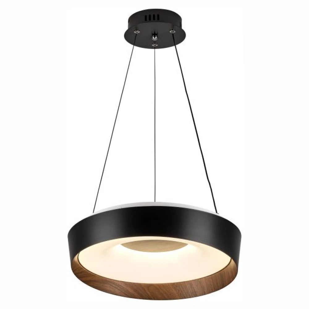 ΠΛΑΦΟΝΙΕΡΑ/ΚΡΕΜΑΣΤΟ  LED CCT 28W 3000K | 4000K | 6000K ΜΑΥΡΟ-ΞΥΛΟ - Spotlight