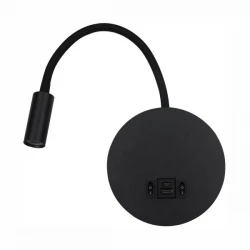 ΑΠΛΙΚΑ ΚΡΕΒΑΤΙΟΥ LED ΡΥΘΜΙΖΟΜΕΝΗ ΜΑΥΡΗ 3W - Spotlight