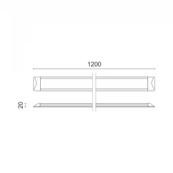 ΓΡΑΜΜΙΚΟ ΦΩΤΙΣΤΙΚΟ LED 36W CCT - Spotlight