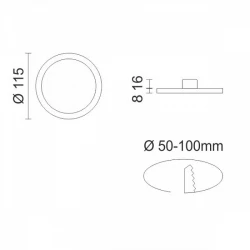 ΡΥΘΜΙΖΟΜΕΝΟ ΦΩΤΙΣΤΙΚΟ LED PANEL 8W CCT - SpotLight