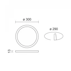 ΧΩΝΕΥΤΟ ΛΕΠΤΟ LED ΟΡΟΦΗΣ 24W CCT Spotlight