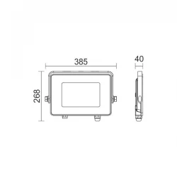 ΠΡΟΒΟΛΕAΣ LED SLIM SMD 200W 6000K Spotlight