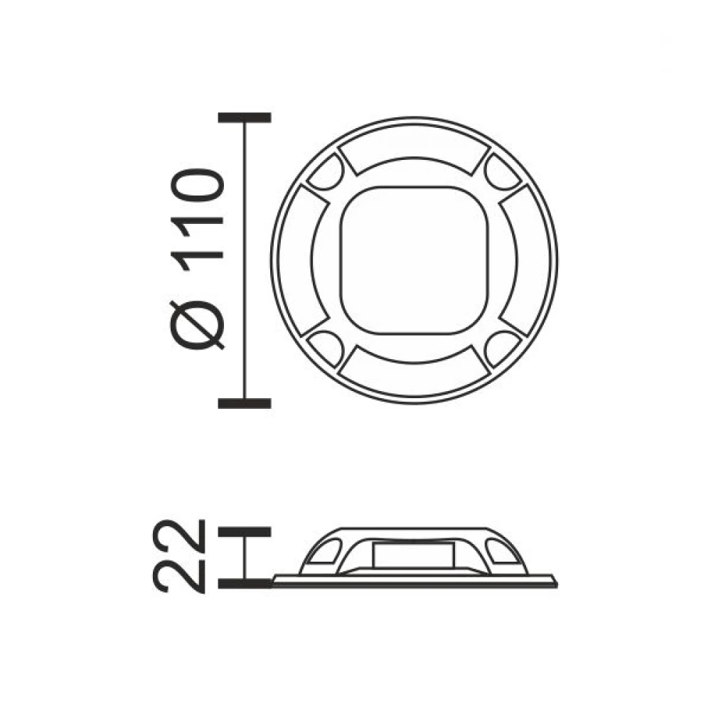 ΗΛΙΑΚΟ ΦΩΤΙΣΤΙΚΟ ΕΔΑΦΟΥΣ LED ΑΝΤΟΧΗΣ ΑΥΤΟΚΙΝΗΤΟΥ 2W CCT - Spotlight