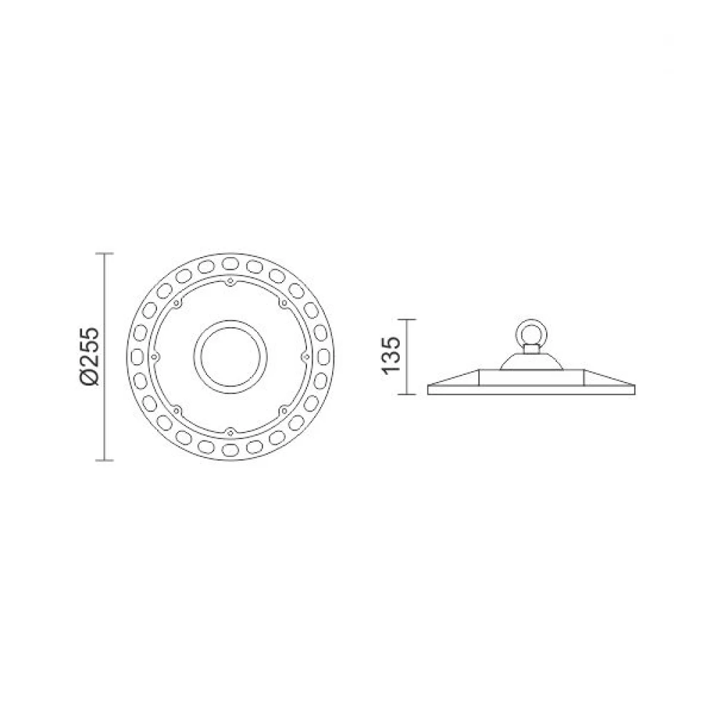 ΚΑΜΠΑΝΑ LED UFO 150W 6000K - Spotlight