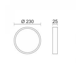 ΠΛΑΦΟΝΙΕΡΑ ΟΡΟΦΗΣ LED CCT 24W 3000K | 4000K | 6000K - Spotlight