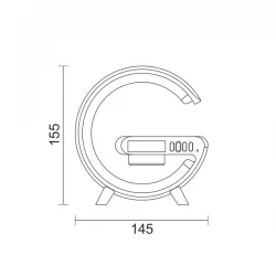 ΦΩΤΙΣΤΙΚΟ LED ΓΡΑΦΕΙΟΥ ΜΕ HXEIO BLUETOOTH KAI ΒΑΣΗ ΑΣΥΡΜΑΤΗΣ ΦΟΡΤΙΣΗΣ CCT - Spotlight