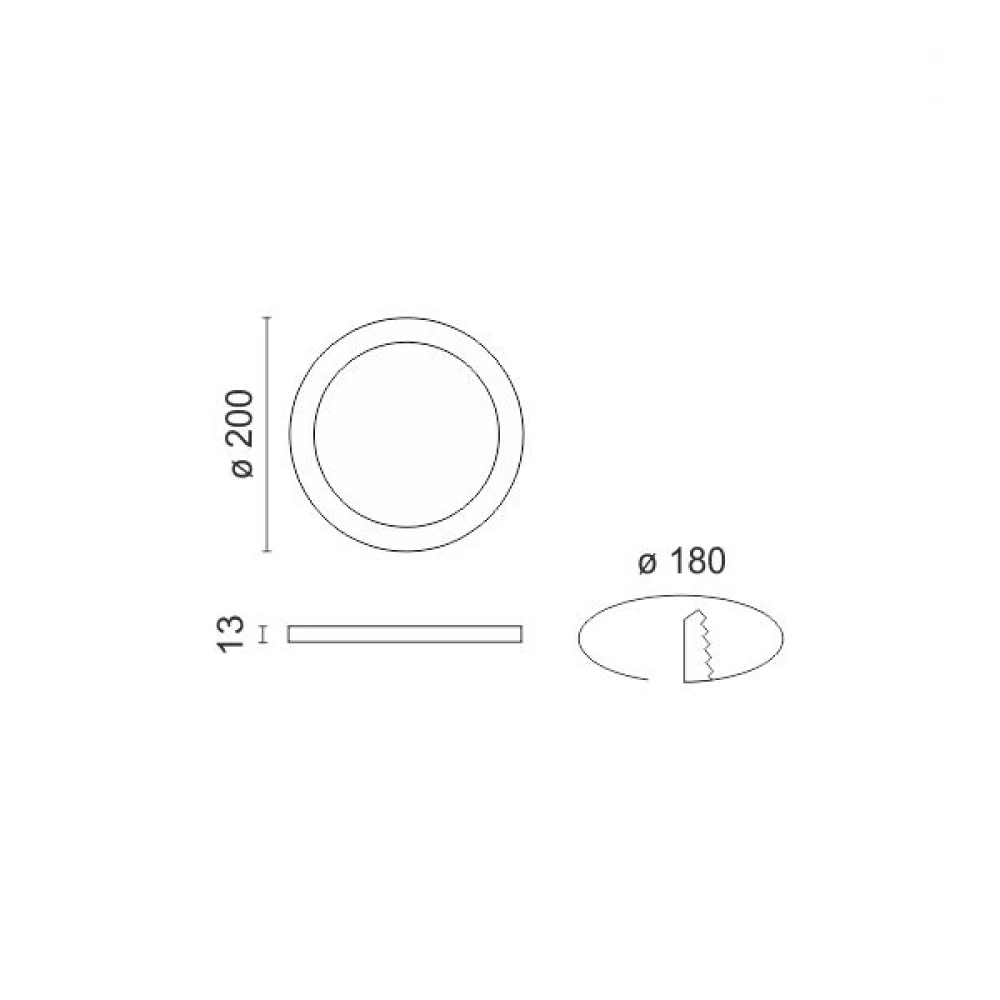 ΧΩΝΕΥΤΟ ΛΕΠΤΟ LED ΟΡΟΦΗΣ 15W CCT