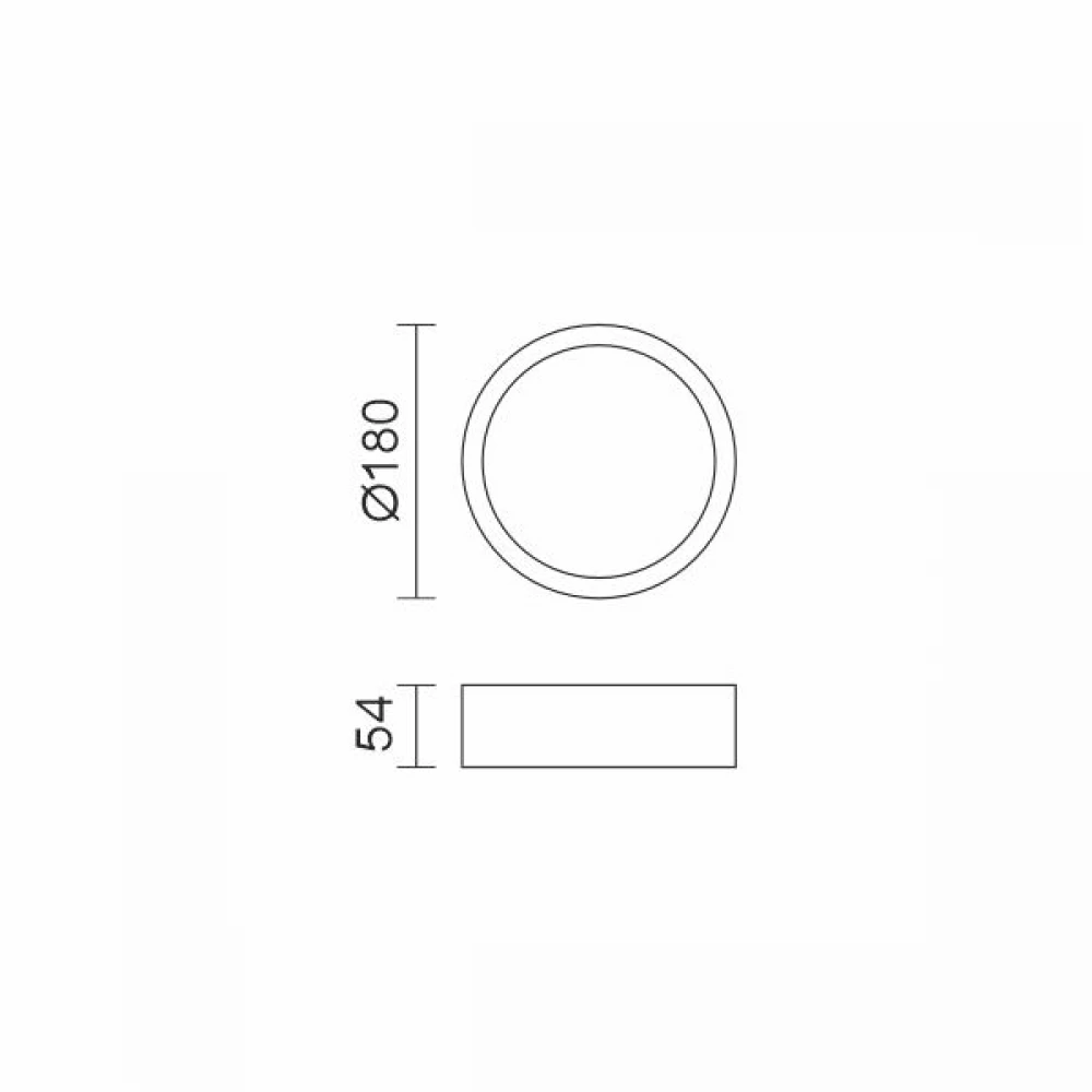 ΠΛΑΦΟΝΙΕΡΑ ΟΡΟΦΗΣ LED 18W CCT ΜΑΥΡΗ ΣΤΡΟΓΓΥΛΗ ΣΤΕΓΑΝΗ