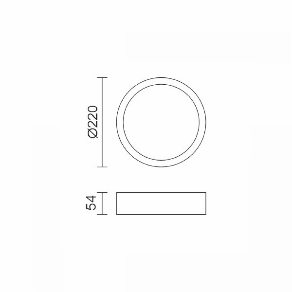 ΠΛΑΦΟΝΙΕΡΑ ΟΡΟΦΗΣ LED 24W CCT ΜΑΥΡΗ ΣΤΡΟΓΓΥΛΗ ΣΤΕΓΑΝΗ