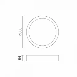 ΠΛΑΦΟΝΙΕΡΑ ΟΡΟΦΗΣ LED 36W CCT ΜΑΥΡΗ ΣΤΡΟΓΓΥΛΗ ΣΤΕΓΑΝΗ