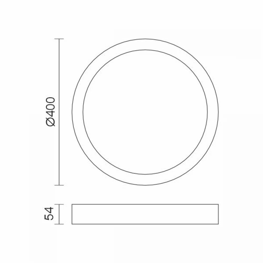 ΠΛΑΦΟΝΙΕΡΑ ΟΡΟΦΗΣ LED 50W CCT ΛΕΥΚΗ ΣΤΡΟΓΓΥΛΗ ΣΤΕΓΑΝΗ