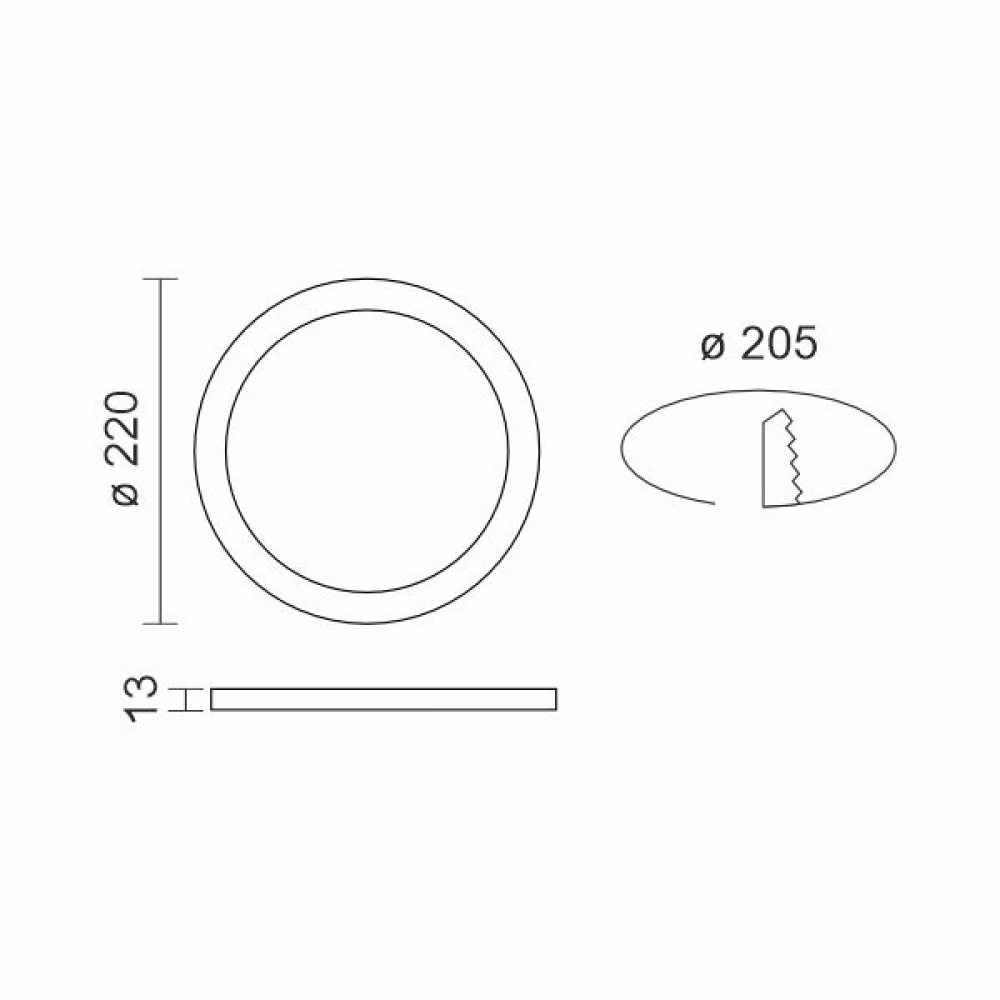 ΧΩΝΕΥΤΟ ΛΕΠΤΟ LED ΟΡΟΦΗΣ 18W CCT ΞΥΛΟ - Spotlight