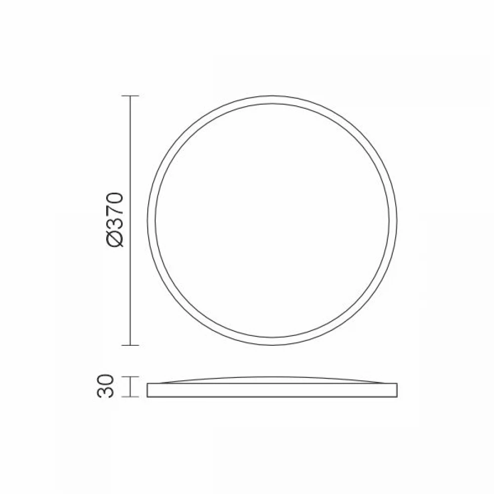 ΠΛΑΦΟΝΙΕΡΑ ΟΡΟΦΗΣ LED 36W 4000Κ ΛΕΥΚΗ ΣΤΡΟΓΓΥΛΗ ΣΤΕΓΑΝΗ