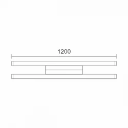 ΦΩΤΙΣΤΙΚΟ ΛΟΥΤΡΟΥ LED ΓΡΑΜΜΙΚΟ CCT 2*12W - Spotlight