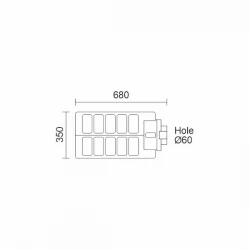 CCT ΗΛΙΑΚΟΣ ΠΡΟΒΟΛΕΑΣ LED ΜΕ ΤΗΛΕΧΕΙΡΙΣΤΗΡΙΟ 300W