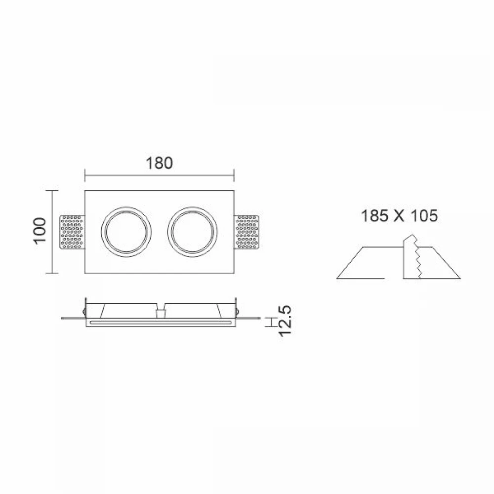ΧΩΝΕΥΤΟ ΓΥΨΙΝΟ ΟΡΟΦΗΣ ΔΙΠΛΟ - Spotlight