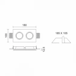 ΧΩΝΕΥΤΟ ΓΥΨΙΝΟ ΟΡΟΦΗΣ ΔΙΠΛΟ - Spotlight