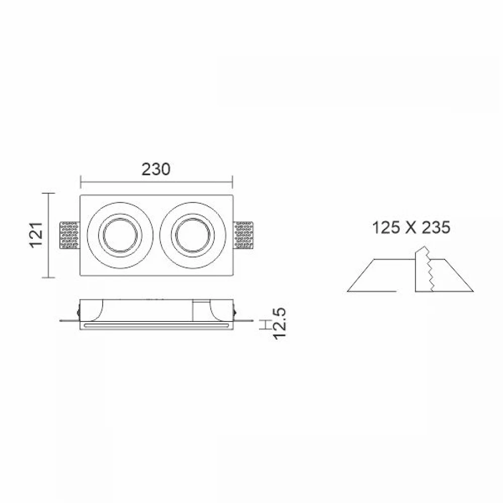ΧΩΝΕΥΤΟ ΓΥΨΙΝΟ ΟΡΟΦΗΣ ΔΙΠΛΟ ΚΟΥΡΜΠΑ - Spotlight
