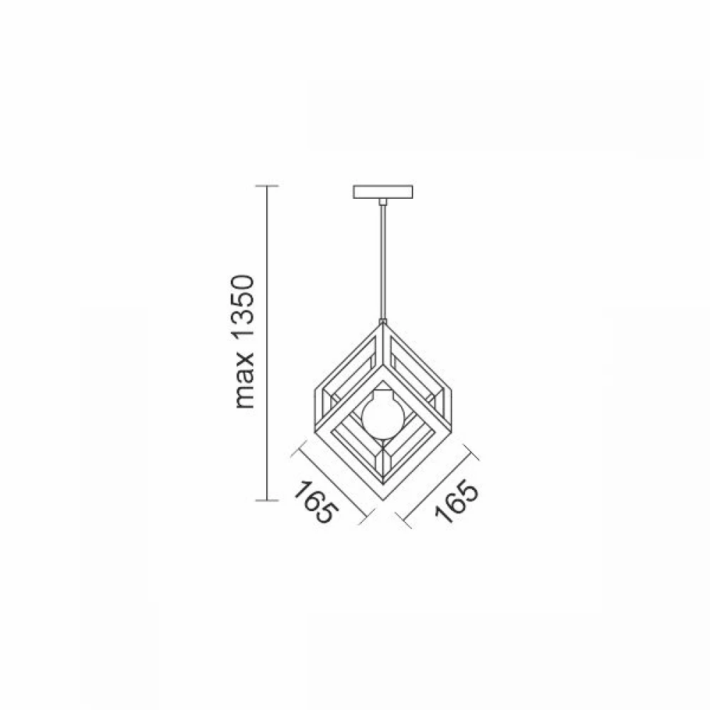 ΚΡΕΜΑΣΤΟ ΓΥΨΙΝΟ Ε27 18W ΤΕΤΡΑΓΩΝΟ - Spotlight