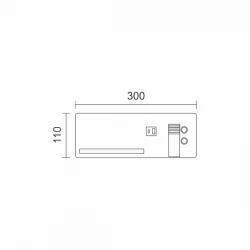ΑΠΛΙΚΑ ΚΡΕΒΑΤΙΟΥ LED  ΛΕΥΚΗ ΜΕ ΑΣΥΡΜΑΤΗ ΦΟΡΤΙΣΗ - ΔΕΞΙΑ - Spotlight