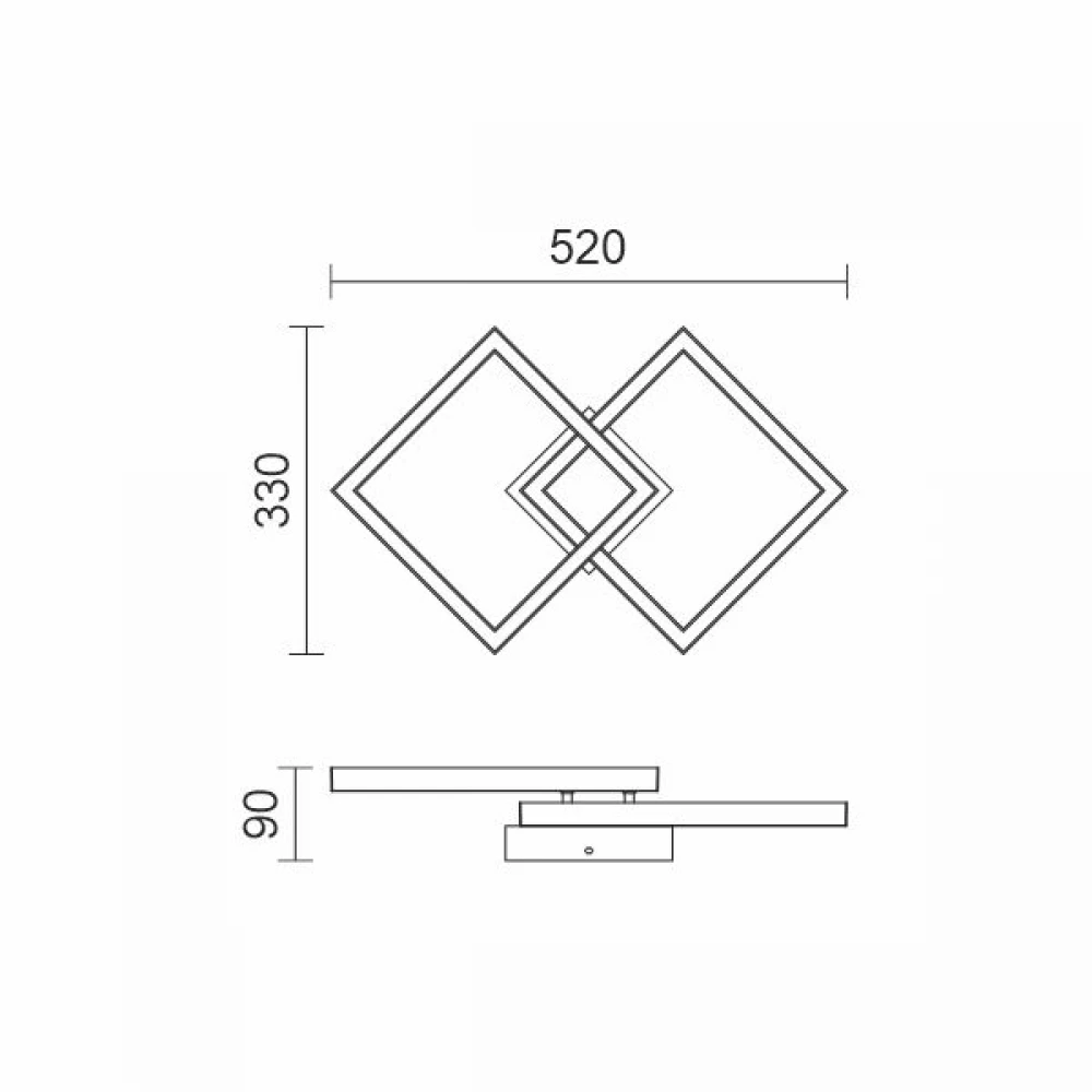 ΠΛΑΦΟΝΙΕΡΑ ΟΡΟΦΗΣ LED CCT 26W 3000K | 4000K | 6000K - Spotlight