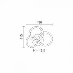 ΠΛΑΦΟΝΙΕΡΑ ΟΡΟΦΗΣ LED CCT 40W 3000K | 4000K | 6000K ΛΕΥΚΟ - Spotlight