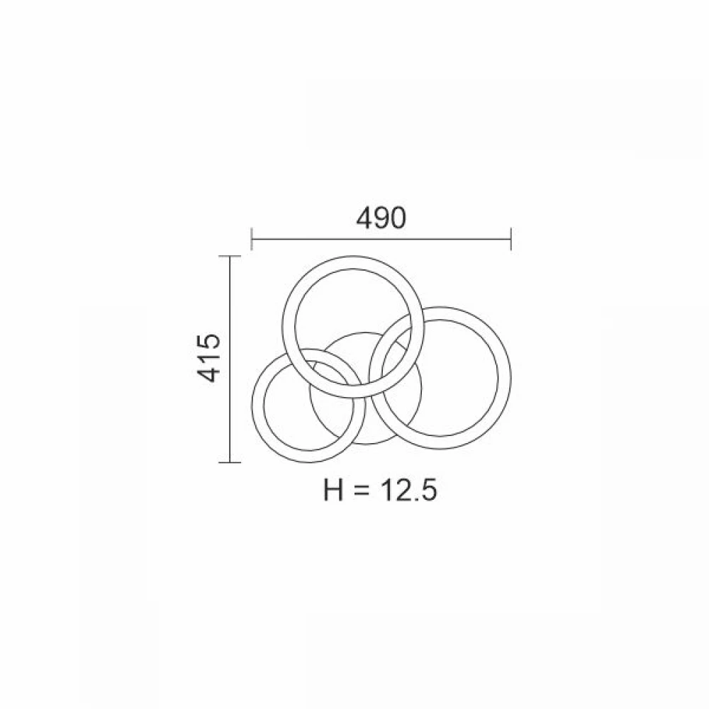 ΠΛΑΦΟΝΙΕΡΑ ΟΡΟΦΗΣ LED CCT 40W 3000K | 4000K | 6000K ΚΑΦΕ - Spotlight